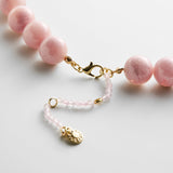 Mini Jane Beaded Necklace  - Mauve Bead