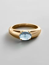 BaubleBar Aquamarine - 
    Personalized crystal ring
  
