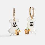 Disney Mickey Mouse Ghost Huggie Earrings - Multi