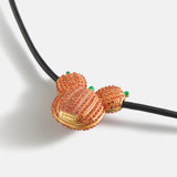 Disney Mickey Mouse Pumpkin Cord Necklace - Orange