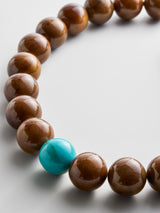 BaubleBar Jane Beaded Necklace - Brown/Turquoise - 
    Chunky statement necklace
  
