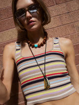 BaubleBar Jane Beaded Necklace - Brown/Turquoise - 
    Chunky statement necklace
  
