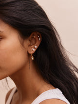 BaubleBar 14K Gold Plated Sterling Silver - 
    Crystal stud earrings 
  
