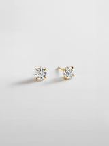 BaubleBar 14K Gold Plated Sterling Silver|
Large - 
    Crystal stud earrings 
  
