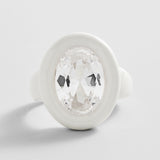 Joy Pop Cubic Zirconia Ring - Clear/White