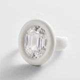 Joy Pop Cubic Zirconia Ring - Clear/White