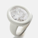 Joy Pop Cubic Zirconia Ring - Clear/White