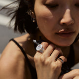 Joy Pop Cubic Zirconia Ring - Clear/White