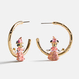 Disney Minnie Mouse Halloween Princess Hoop Earrings