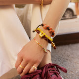 Disney Mickey Mouse Pumpkin Cord Bracelet - Orange