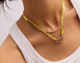 BaubleBar Bubble Letter Custom Paracord Necklace - Bright Yellow - 
    Custom Name Necklace


  
