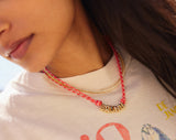 BaubleBar Bubble Letter Custom Paracord Necklace - Red/White - 
    Custom Name Necklace


  
