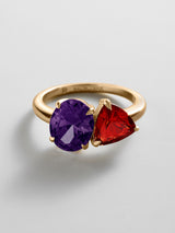 BaubleBar Amethyst|Garnet - 
     Personalized crystal ring
  
