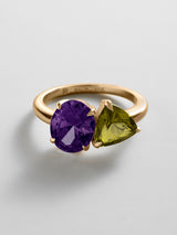 BaubleBar Amethyst|Peridot - 
     Personalized crystal ring
  
