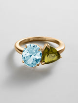 BaubleBar Aquamarine|Peridot - 
     Personalized crystal ring
  
