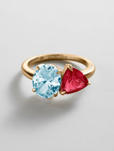 BaubleBar Aquamarine|Ruby - 
     Personalized crystal ring
  
