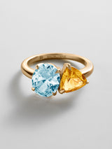 BaubleBar Aquamarine|Topaz - 
     Personalized crystal ring
  
