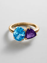 BaubleBar Blue Zircon|Amethyst - 
     Personalized crystal ring
  
