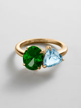 BaubleBar Emerald|Aquamarine - 
     Personalized crystal ring
  

