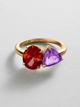 BaubleBar Garnet|Light Amethyst - 
     Personalized crystal ring
  
