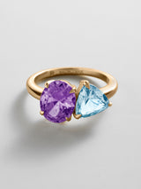 BaubleBar Light Amethyst|Aquamarine - 
     Personalized crystal ring
  
