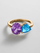 BaubleBar Light Amethyst|Blue Zircon - 
     Personalized crystal ring
  
