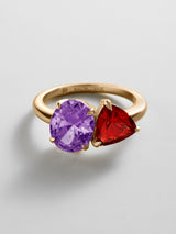 BaubleBar Light Amethyst|Garnet - 
     Personalized crystal ring
  
