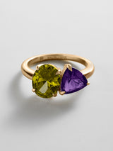 BaubleBar Peridot|Amethyst - 
     Personalized crystal ring
  
