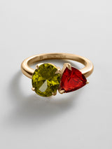 BaubleBar Peridot|Garnet - 
     Personalized crystal ring
  
