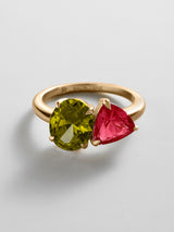 BaubleBar Peridot|Ruby - 
     Personalized crystal ring
  
