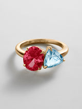 BaubleBar Ruby|Aquamarine - 
     Personalized crystal ring
  
