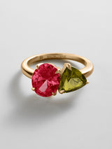 BaubleBar Ruby|Peridot - 
     Personalized crystal ring
  
