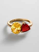 BaubleBar Topaz|Garnet - 
     Personalized crystal ring
  
