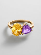 BaubleBar Topaz|Light Amethyst - 
     Personalized crystal ring
  
