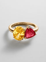 BaubleBar Topaz|Ruby - 
     Personalized crystal ring
  

