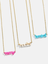 BaubleBar Acrylic Custom Nameplate Necklace - 
    Enjoy 20% off - This Week Only
  
