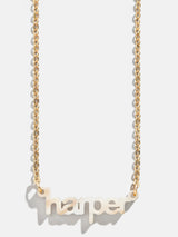 BaubleBar Blonde Marble - 
    Customizable nameplate necklace
  
