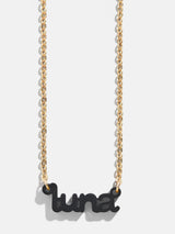 BaubleBar Ebony - 
    Customizable nameplate necklace
  
