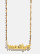 BaubleBar Tiger's Eye - 
    Customizable nameplate necklace
  
