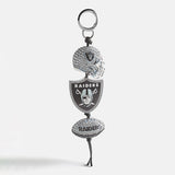 NFL Linear Bag Charm - Las Vegas Raiders