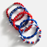 NFL Beaded Bracelet Set - Buffalo Bills