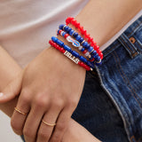 NFL Beaded Bracelet Set - Buffalo Bills