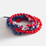 NFL Beaded Bracelet Set - New England Patriots