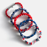 NFL Beaded Bracelet Set - New England Patriots