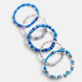 NFL Beaded Bracelet Set - Detriot Lions