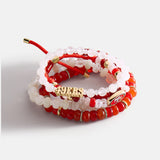 NFL Beaded Bracelet Set - San Francisco 49ers