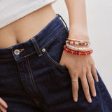 NFL Beaded Bracelet Set - San Francisco 49ers