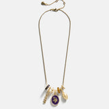 NFL Cluster Charm Necklace - Minnesota Vikings