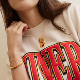 NFL Cluster Charm Necklace - San Francisco 49ers