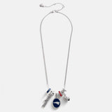 NFL Cluster Charm Necklace - New England Patriots